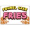 Signmission Funnel Cake Fries Banner Concession Stand Food Truck Single Sided B-96 Funnel Cake Fries19 - alternate 1